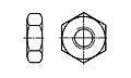 Nakrętka sześciokątna niska